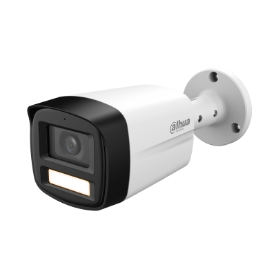Dahua DH-HAC-HFW1509TLMN-A-LED-0280B-S3 Cámara bullet HDCVI 5MP Full-color 2.8 mm, LED cálido y micrófono