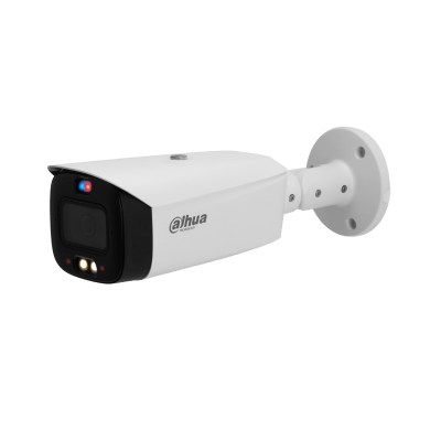 Dahua DH-IPC-HFW3449T1P-AS-PV-0280B-S5 Cámara bullet IP 4MP TiOC 2.0 2.8 mm luz roja/azul y sirena.