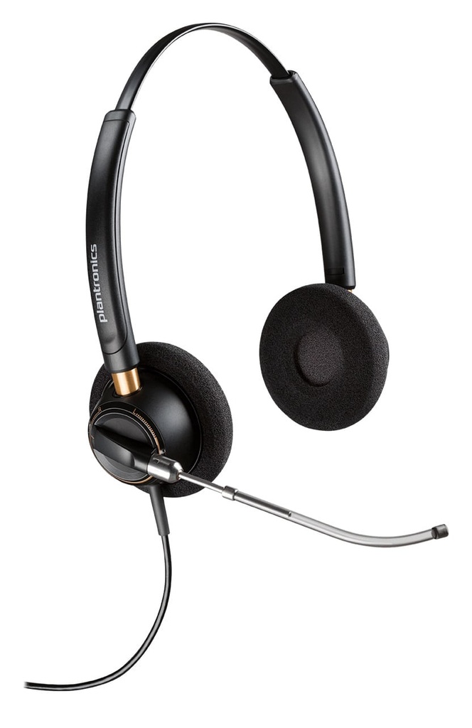 [89436-01] Poly Audífonos Encore Pro HW520V, Biaural, Over-Ear, Negro