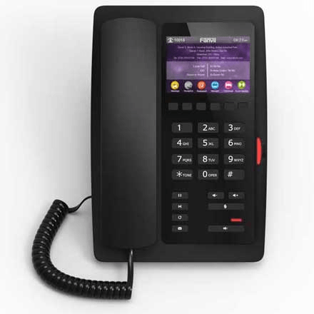[H5] Fanvil H5 Teléfono de hotel de alta gama con pantalla a color de 3,5" (blanco/negro)