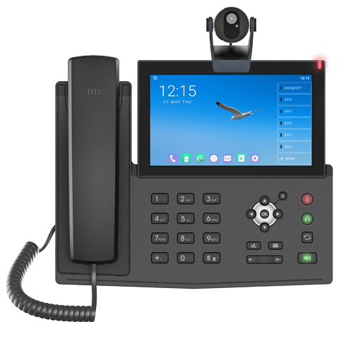 Fanvil X7A+CM60 Teléfono empresarial Pantalla táctil 7'' 20 líneas SIP Teclas 112DSS Soporte Opus Bluetooth integrado Wi-Fi integrado (2.4G / 5G)
