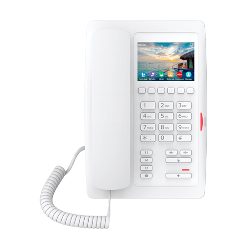 [H5W] Fanvil H5W Teléfono gama alta para hotel con pantalla a color de 3,5" (blanco/negro) POE WIFI