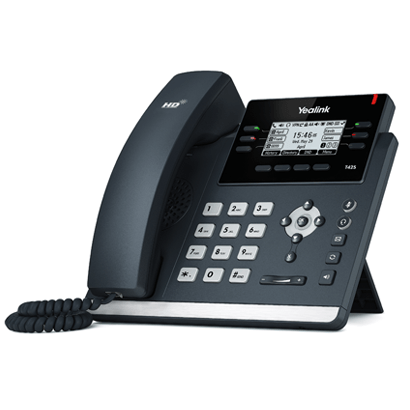 Yealink SIP-T42S Teléfono IP ultraelegante pantalla 2,7" 3 cuentas SIP