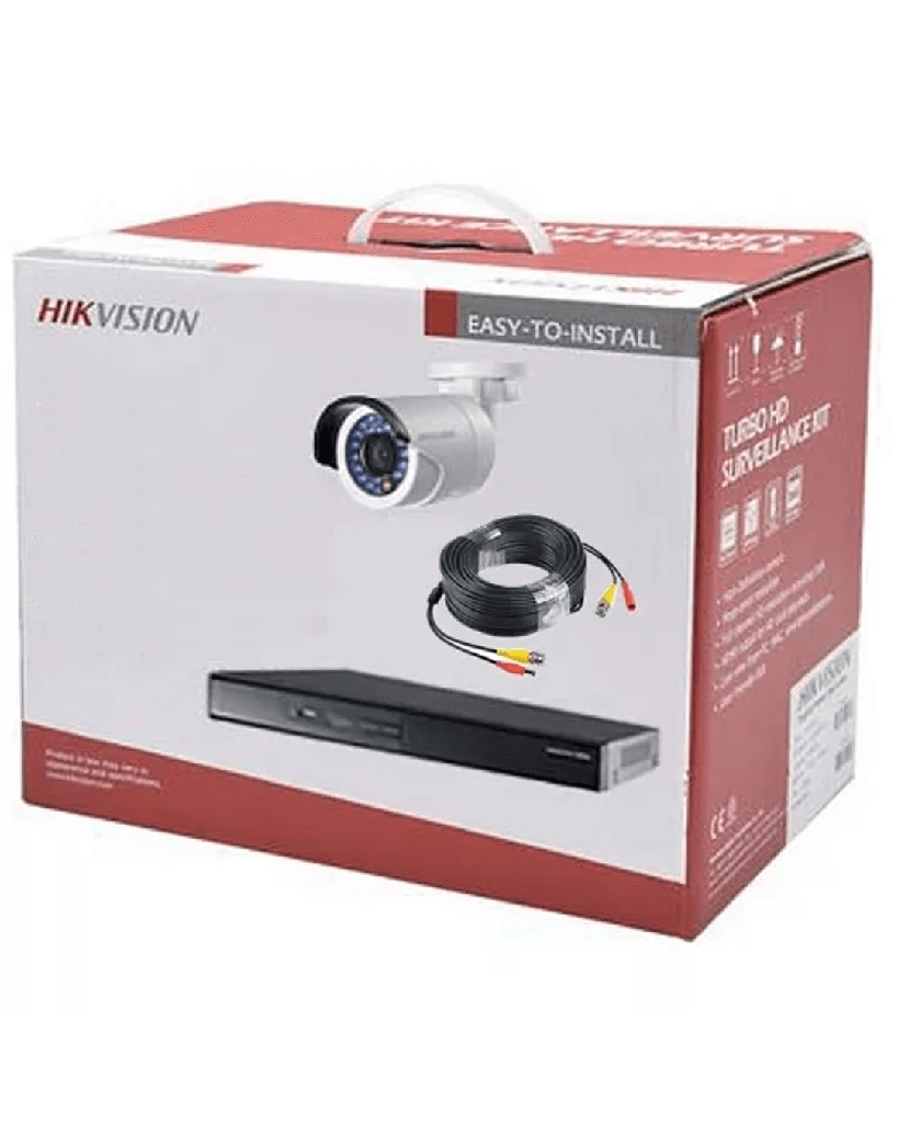 [301501024] Hikvision KIT DVR 8ch + 8 Bullet IP66 + 8 Rollos BNC 20mt + HDD 1TB