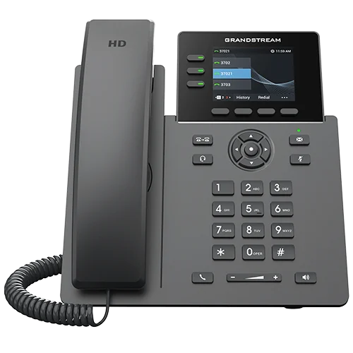 Grandstream GRP2611G Teléfono IP Profesional 3 Líneas 6 Cuentas SIP Gigabit PoE