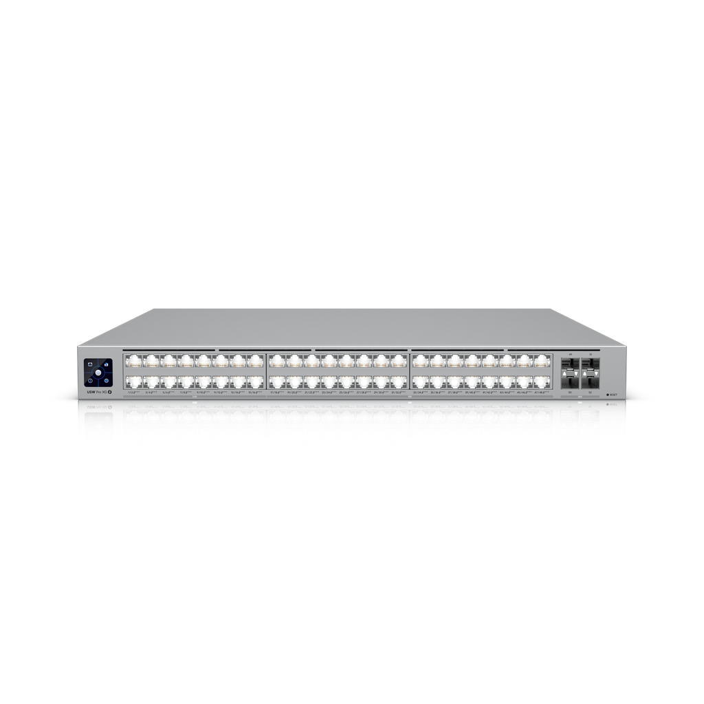 Ubiquiti USW-PRO-XG-48-POE Switch Administrable UniFi Pro XG de 48 Puertos 10GbE PoE+++ y 4 Puertos SFP28 25Gbps