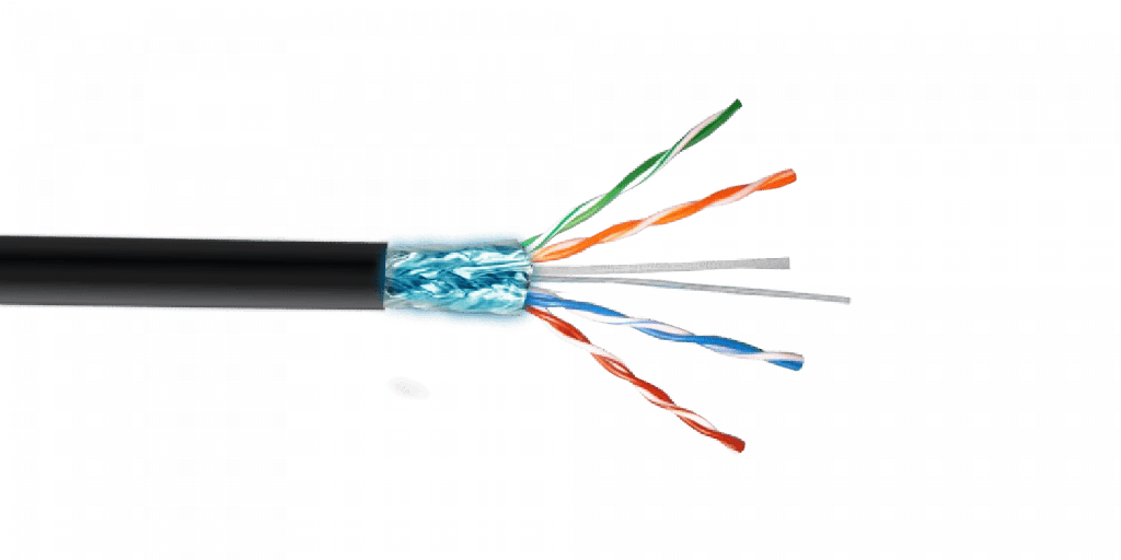 [CBXL-SN5] Linkmade 500mt Cat5E F/UTP Exterior PE Solid Unifilar Cable Negro