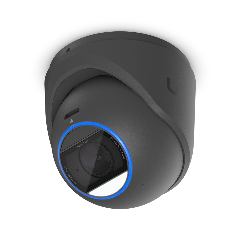 Ubiquiti UVC-G6-Pro-Turret-B Cámara IP G6 Pro Turret 4K de 8 MP con zoom óptico 2,36x negra