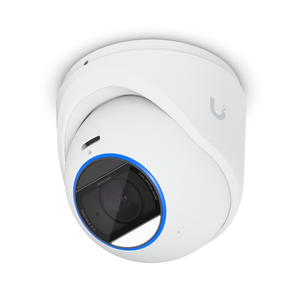 Ubiquiti UVC-G6-Pro-Turret-W Cámara IP G6 Pro Turret 4K de 8 MP con zoom óptico 2,36x blanca