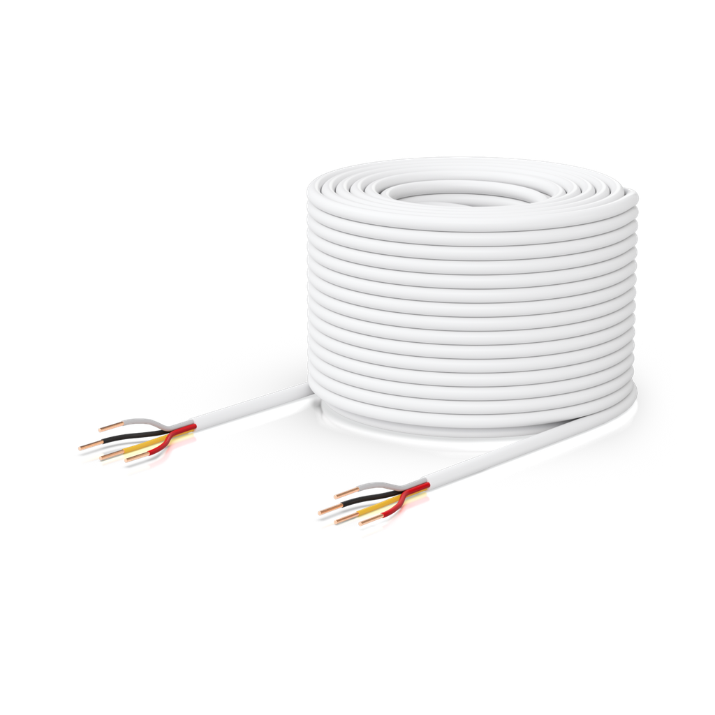 Ubiquiti UACC-Cable-DoorLockRelay-2P Cable para cerradura y sensor de 2 pares 18/22 AWG y 152,4 m