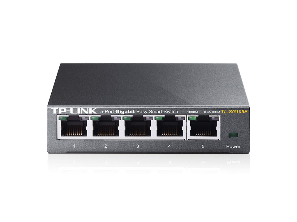 [TL-SG105E] TP-Link TL-SG105E Switch Inteligente Sencillo Gigabit de 5 Puertos