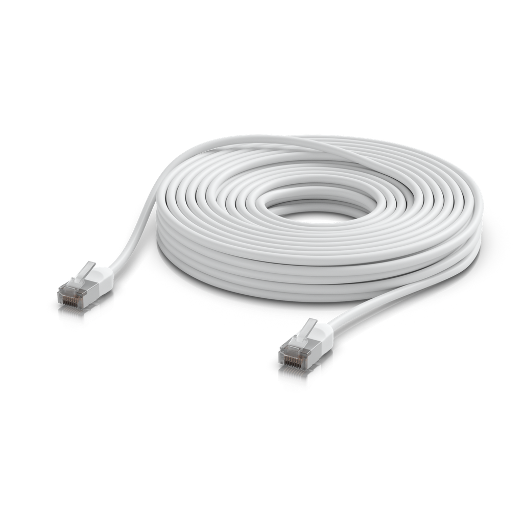 [UACC-Cable-Patch-Outdoor-C6A-15M-W] Ubiquiti UACC-Cable-Patch-Outdoor-C6A-15M-W Cable de red exterior Cat6A F/UTP 10 GbE 15 m blanco