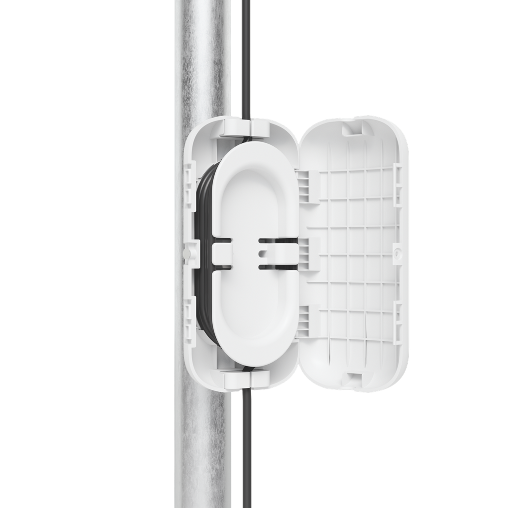 Ubiquiti UACC-Fiber-SR-Kit Caja exterior para reserva y alivio de tensión de fibra óptica
