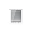 Ubiquiti UACC-Rack-12U-Wall-600-G Gabinete rack mural 12U de 600 mm con puerta de vidrio