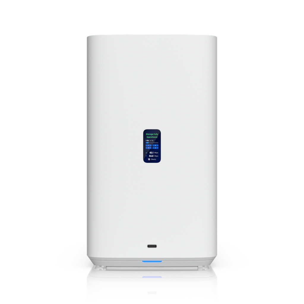 Ubiquiti UNAS-4-W NAS UniFi de 4 bahías con 2 ranuras M.2 NVMe blanco