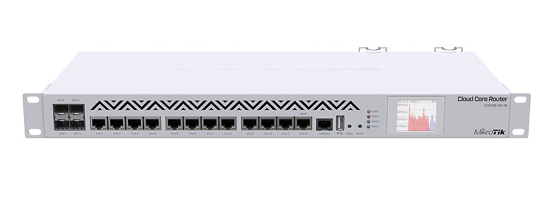 [CCR1036-12G-4S-EM] Mikrotik CCR1036-12G-4S-EM Router industrial 1U 12GB 4xSFP LCD 36 cores 1.2GHz CPU 8GB RAM