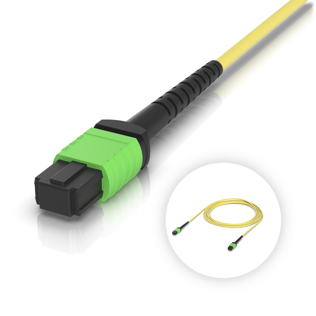 Ubiquiti UACC-OFC-SA-MPMP-3M Cable de fibra OS2 MPO-12 Type B APC de 3 m