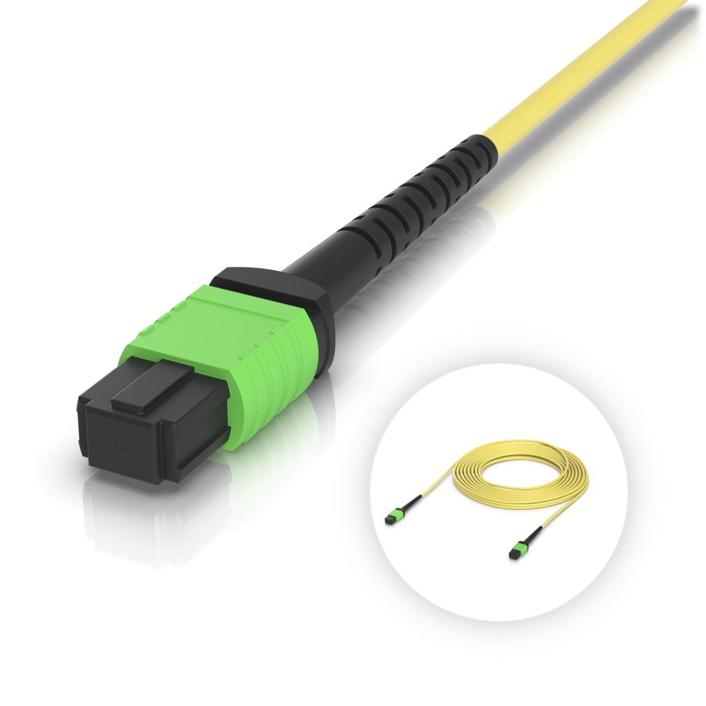 Ubiquiti UACC-OFC-SA-MPMP-10M Cable de fibra OS2 MPO-12 Type B APC de 10 m