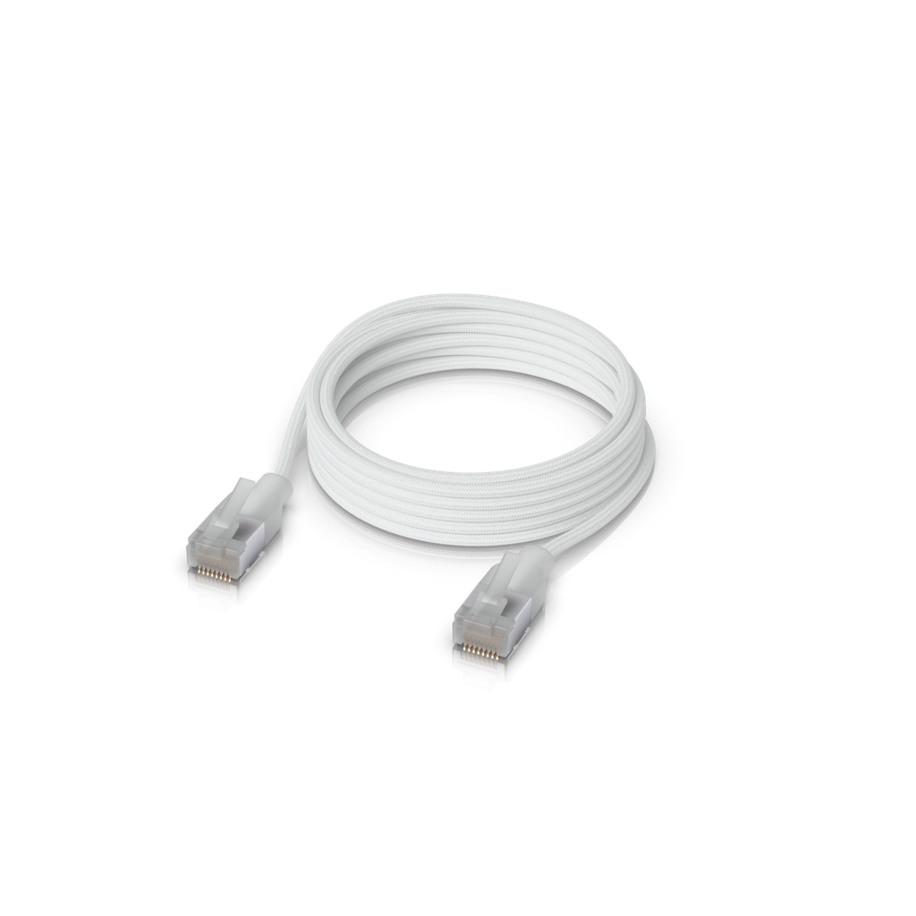 Ubiquiti UACC-Cable-Patch-EL-C6A-3M-W Cable patch Premium Etherlighting Cat6A blanco de 3 m