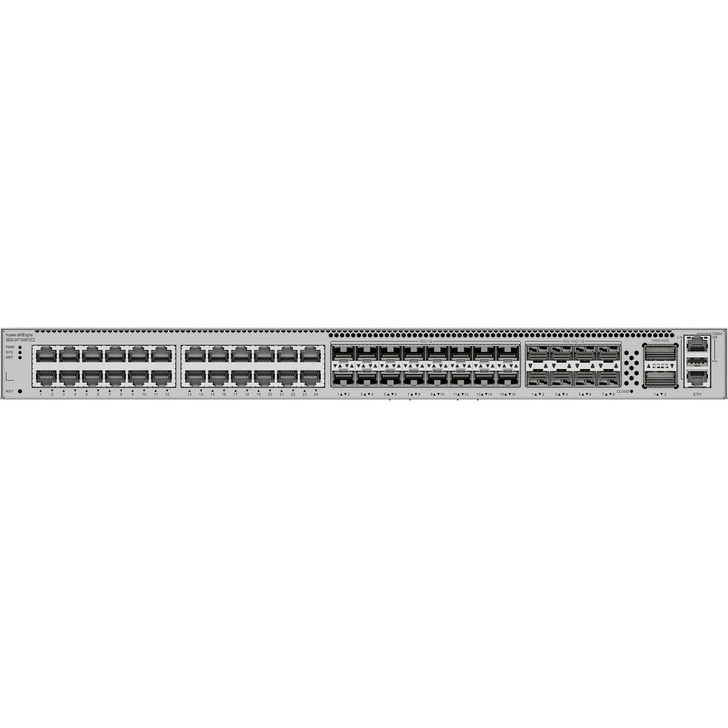 [S620-24T16X8Y2CZ] Huawei S620-24T16X8Y2CZ Switch eKit Core 24 GE + 16×10GE + 8×25GE + 2×100GE