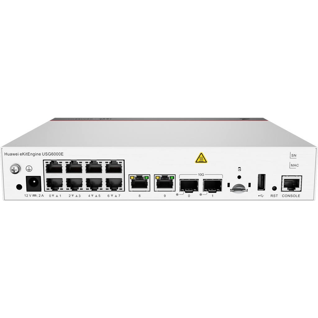 Huawei USG6000E-S03-AC Firewall empresarial 10 GE RJ45 + 2 SFP+ 10GE con SSL VPN