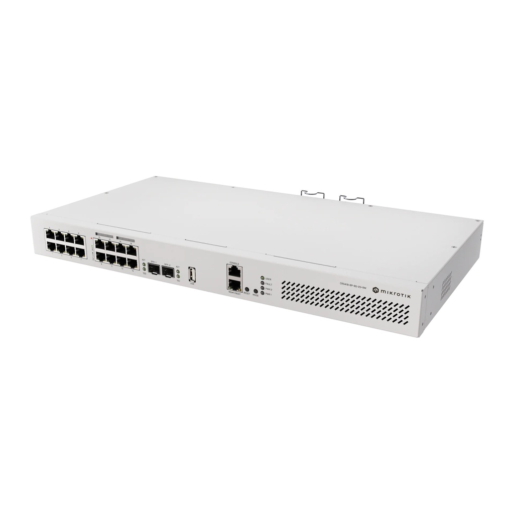 Mikrotik CRS418-8P-8G-2S+RM Switch L3 16×Gigabit con 8×PoE+ y 2×SFP+ 10G