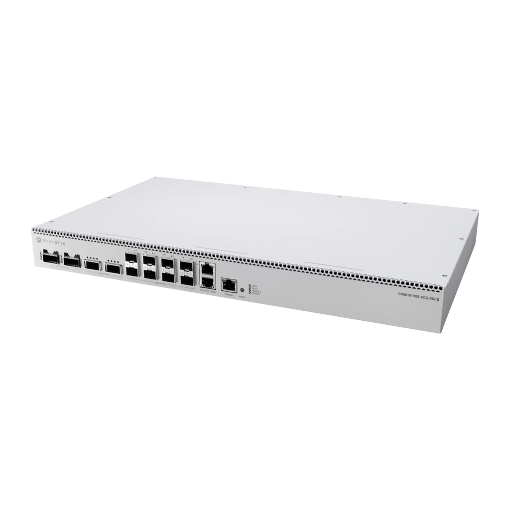 Mikrotik CRS812-8DS-2DQ-2DDQ-RM Switch Core 8×50G + 2×200G + 2×400G