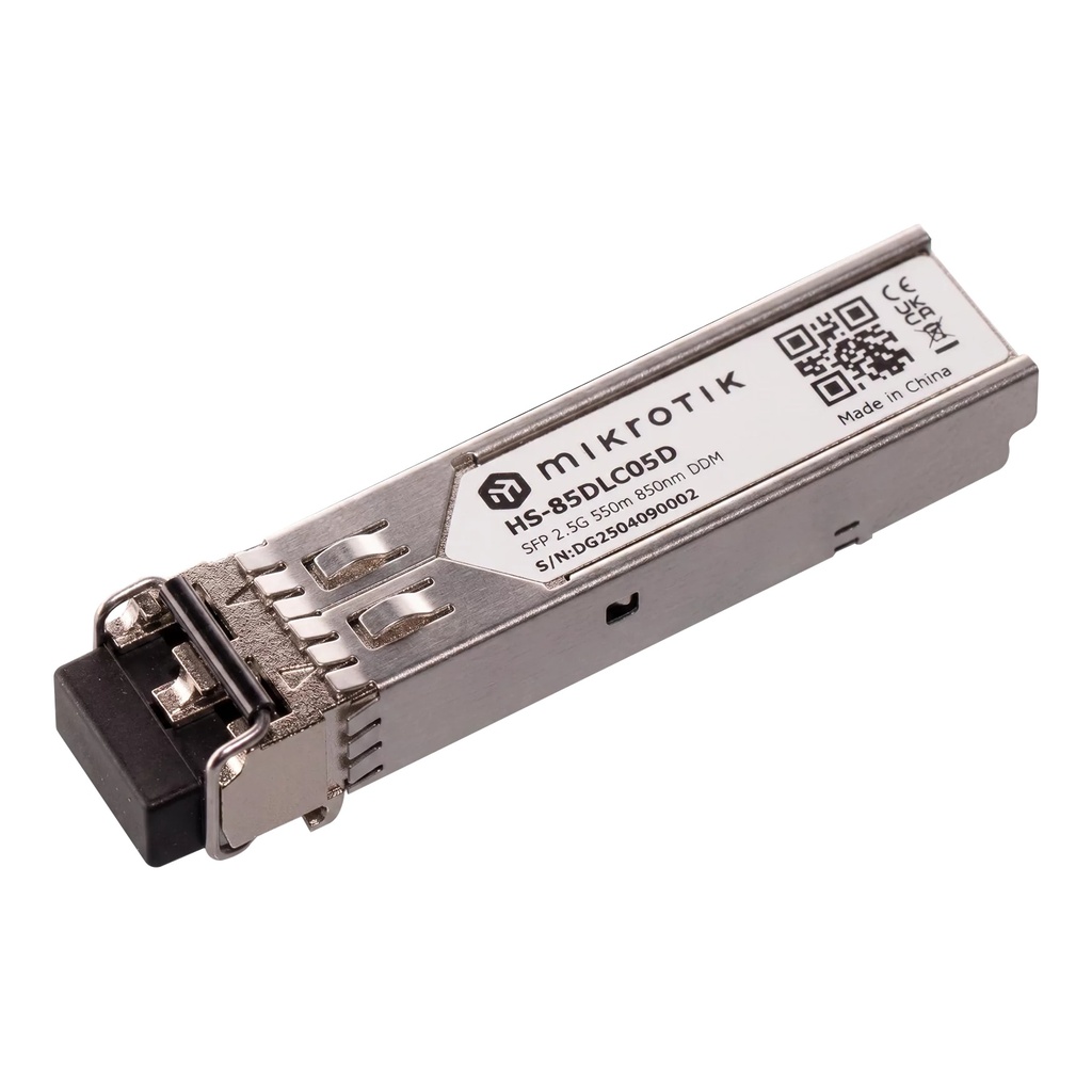 Mikrotik HS-85DLC05D Módulo SFP 1G/2.5G multimodo 850 nm 550 m