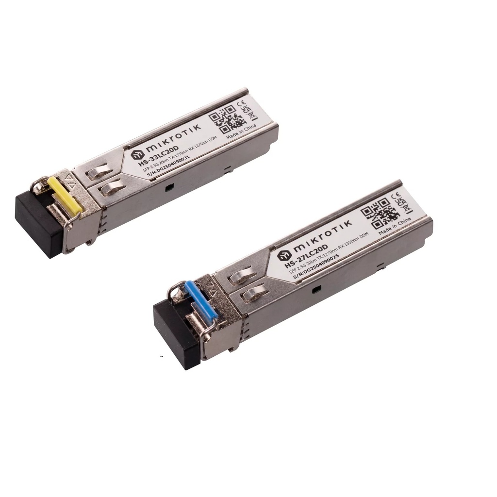 Mikrotik HS-2733LC20D Par SFP BiDi 1G/2.5G monomodo 20 km