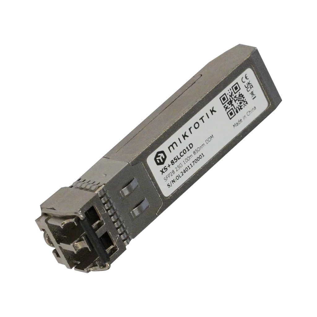 Mikrotik XS+85LC01D Módulo SFP28 1G/10G/25G multimodo 850 nm 100 m
