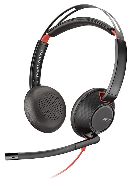 [207576-01] Poly Audífono Blackwire 5220, Dual 3.5mm y USB Type-A Stereo On-Ear