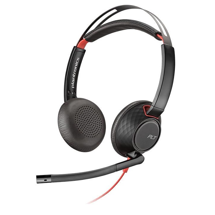 [207576-01] Poly Audífono Blackwire 5220, Dual 3.5mm y USB Type-A Stereo On-Ear