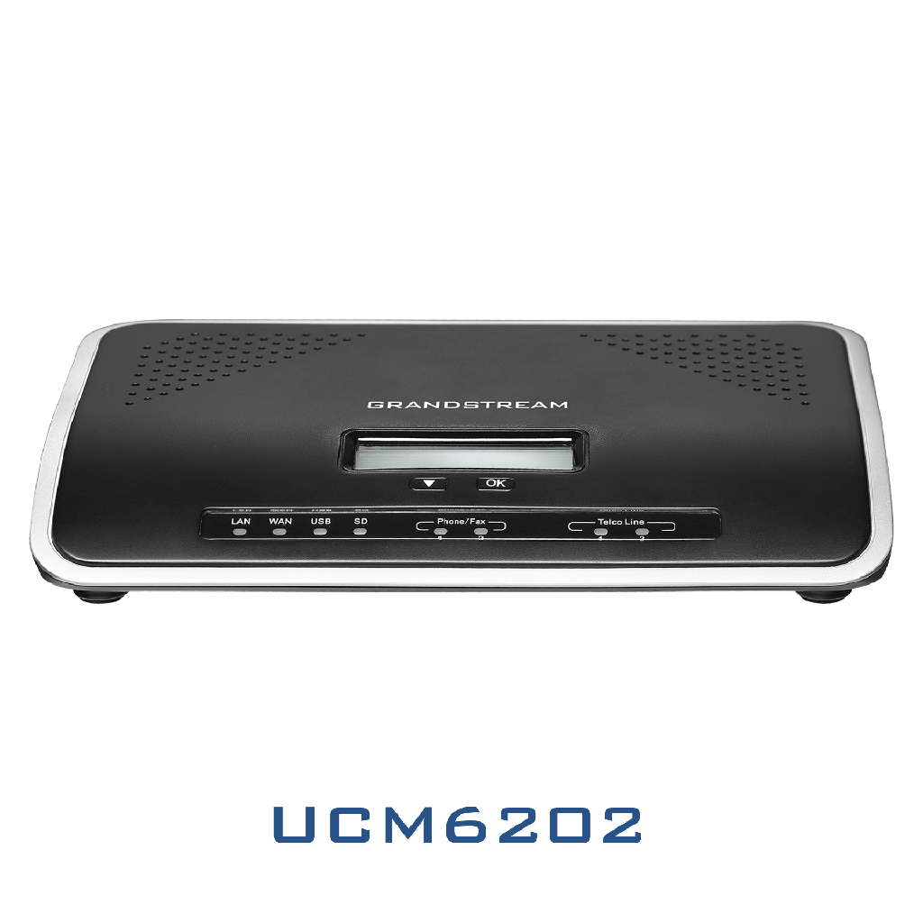Grandstream UCM6202 Central Telefónica IP PBX 2 FXO 2 FXS hasta 500 Usuarios