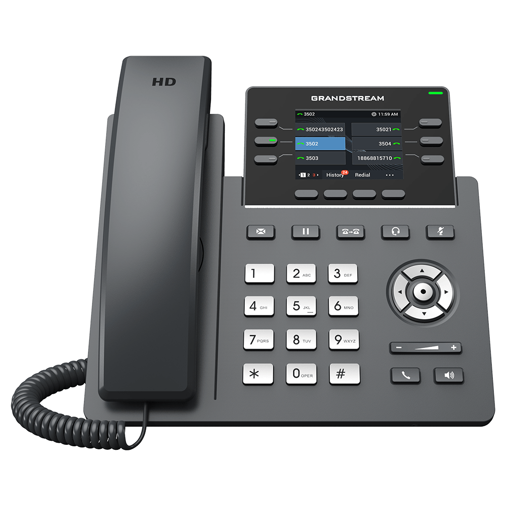 Grandstream GRP2613 Teléfono IP SIP HD Color Gigabit POE