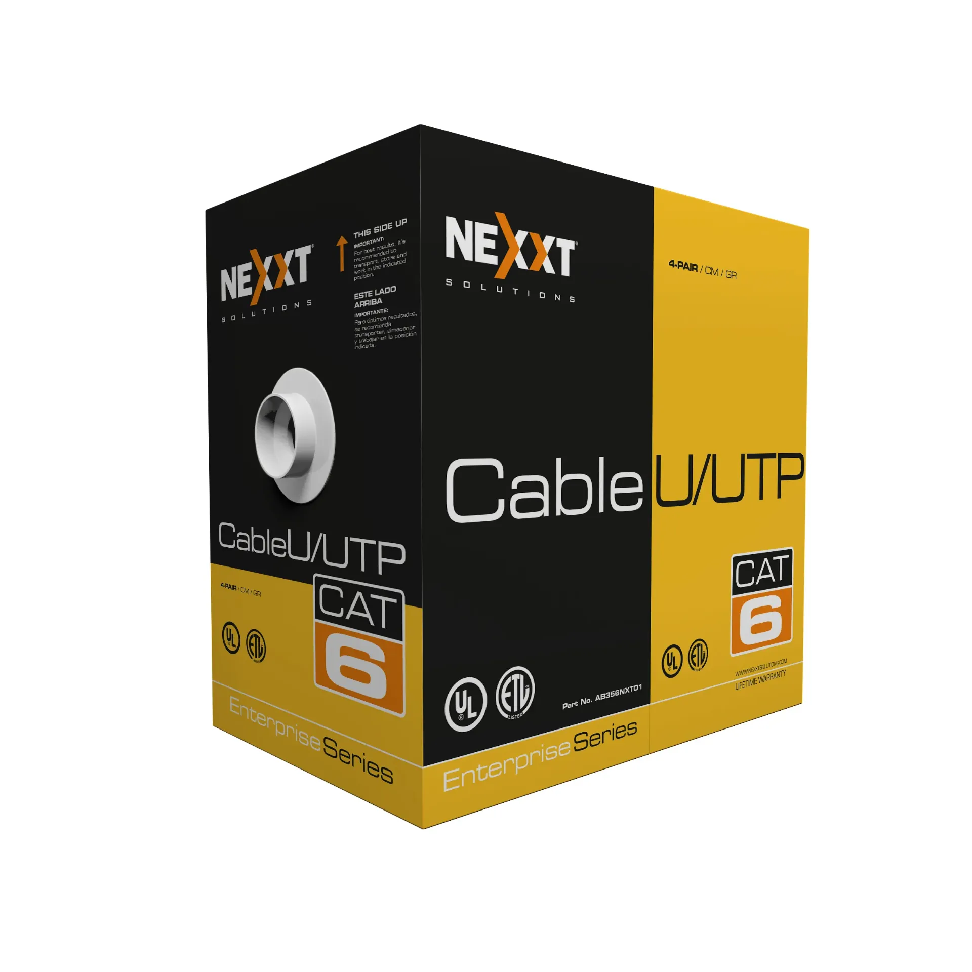 Nexxt AB356NXT02 Cable U/UTP Cat6 interior caja 305 m Azul