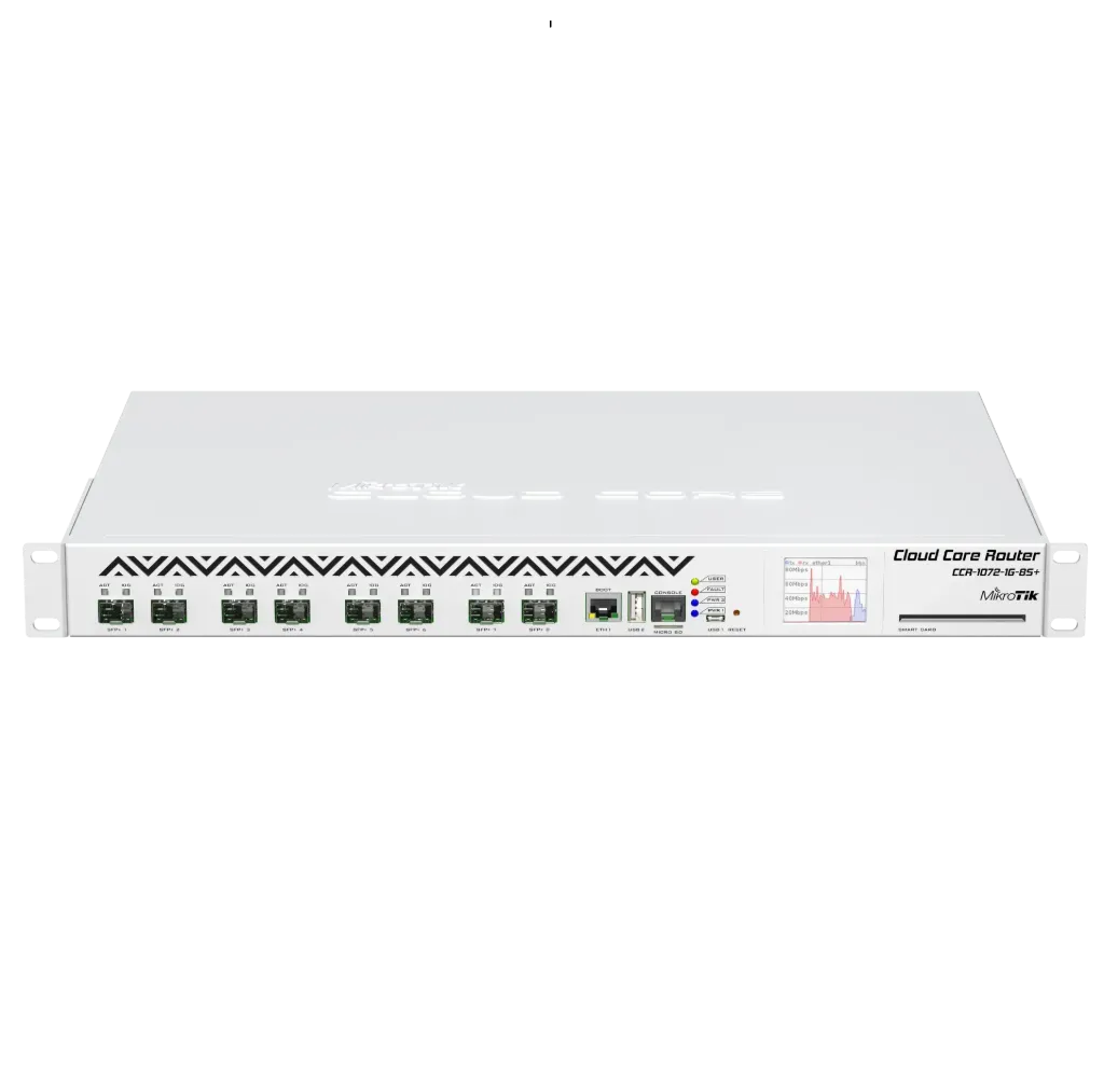 [CCR1072-1G-8S+] MikroTik CCR1072-1G-8S+ Cloud Core Router 72 núcleos con 8 puertos SFP+ 10G