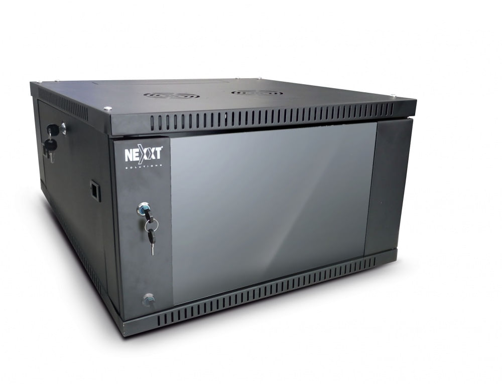 [PCRWESKD04U60FXBK] Nexxt Gabinete 4U fijo a pared W600xD600mm