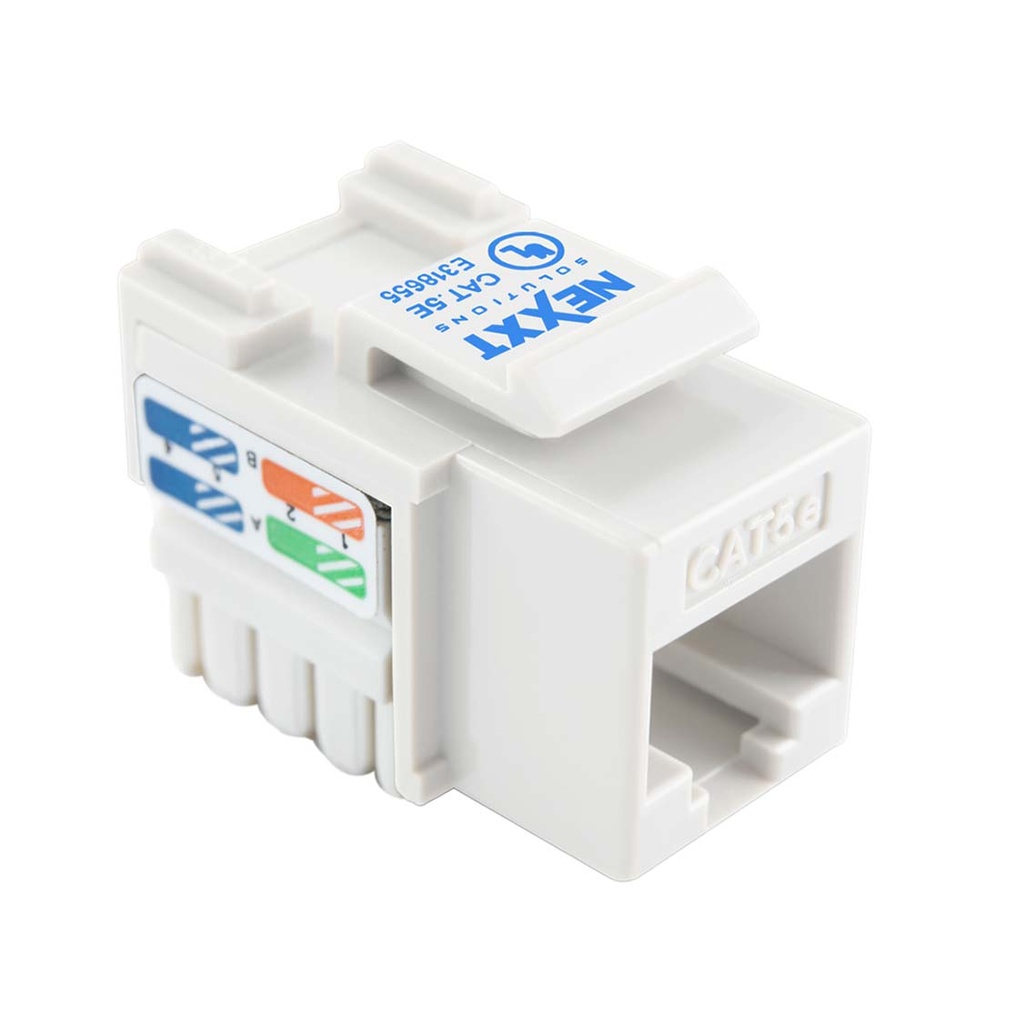 Nexxt Módulo Keystone Jack RJ45 Cat5e Blanco