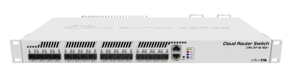 Mikrotik Req-Cable 16-SFP/SFP+10G 1-1000 Console OS-L6 Dual-PSU Rack