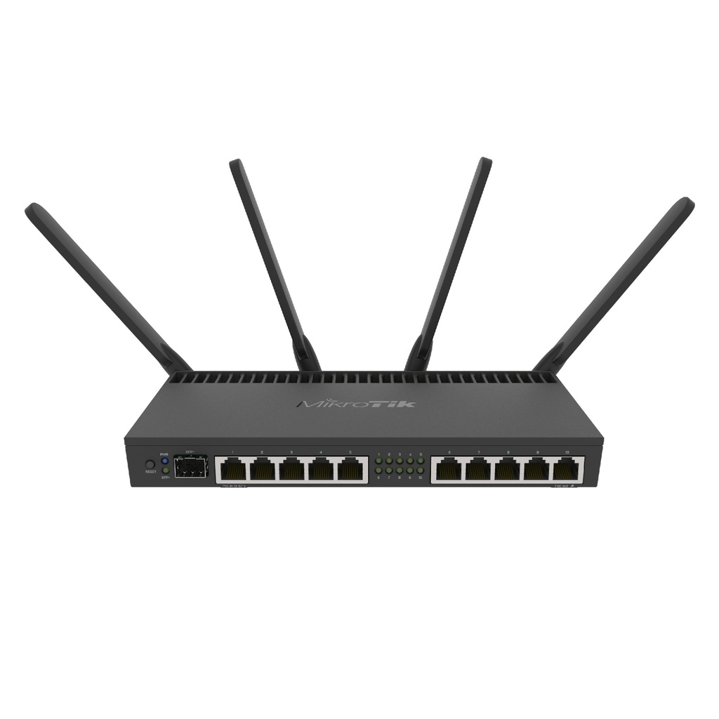 MikroTik RB4011iGS+5HacQ2HnD-IN Router WiFi 5 Dual Band 10 Gigabit + SFP+ 10G