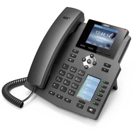 [X4G] Fanvil X4G Teléfono línea empresarial Pantalla multicolor 30 teclas DSS PoE Gigabit