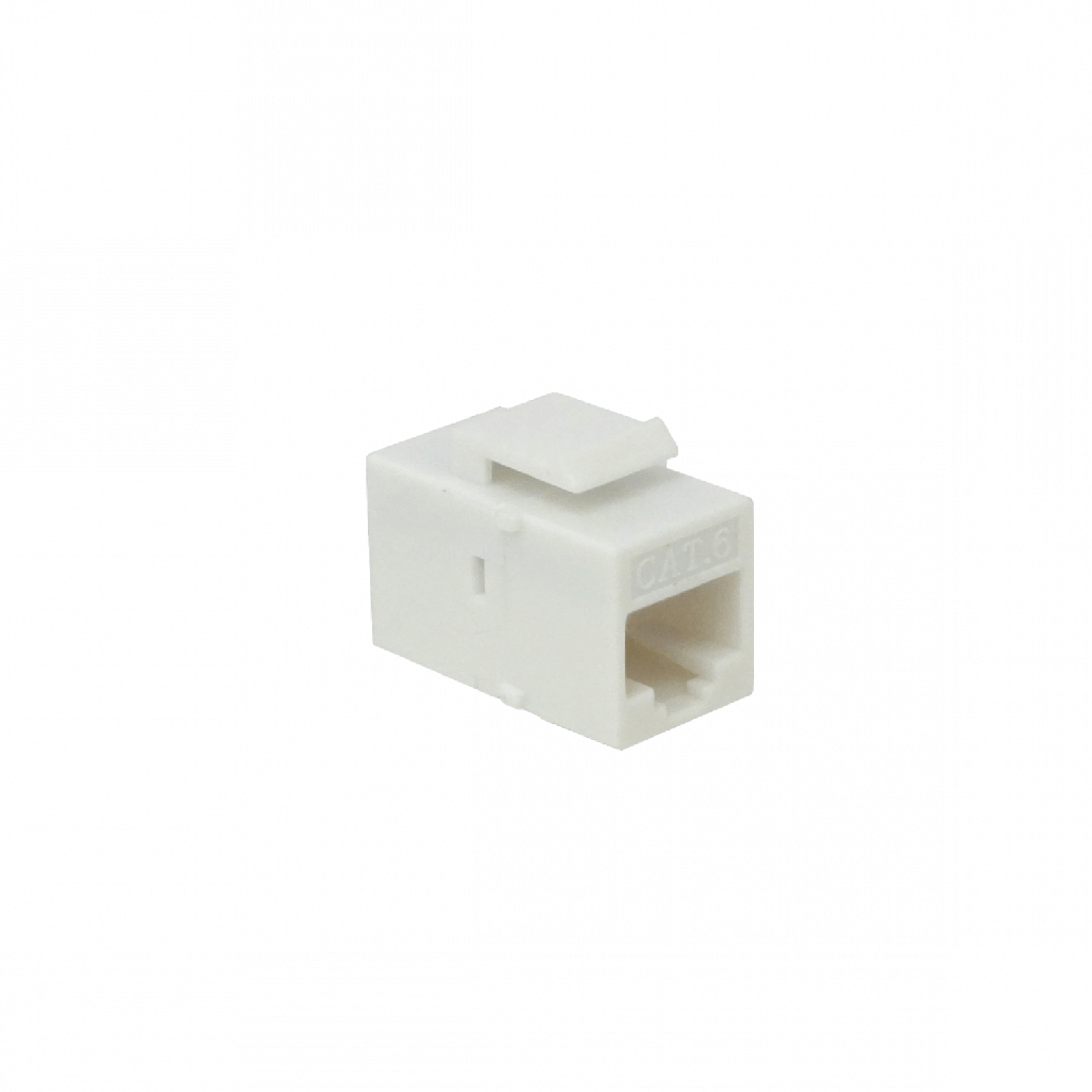 [KC6W] Generico KC6W Blanco CAT6 UTP Copla RJ45-RJ45 Keystone Feedthrough