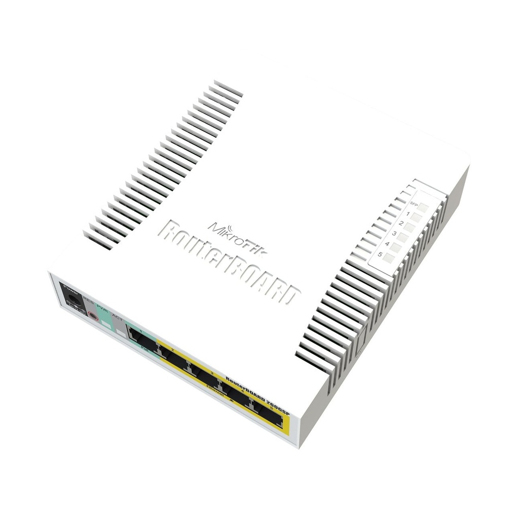 MikroTik RB260GSP CSS106-1G-4P-1S Switch 5 puertos Gigabit con PoE Out + SFP