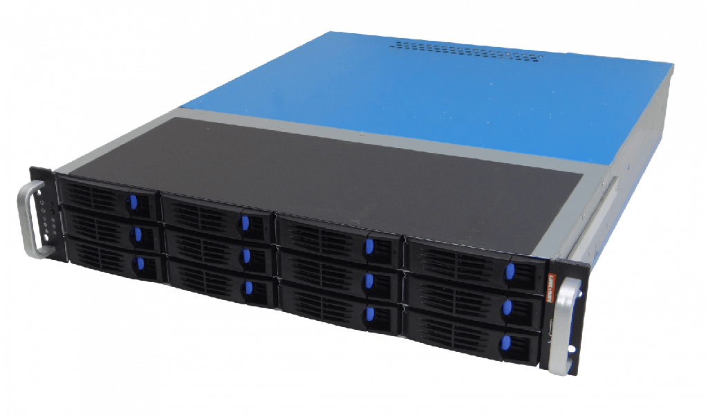 Linkmade 2U Storage Case p/Rack 12x3,5-Hotswap MATX req/Fuente-ATX