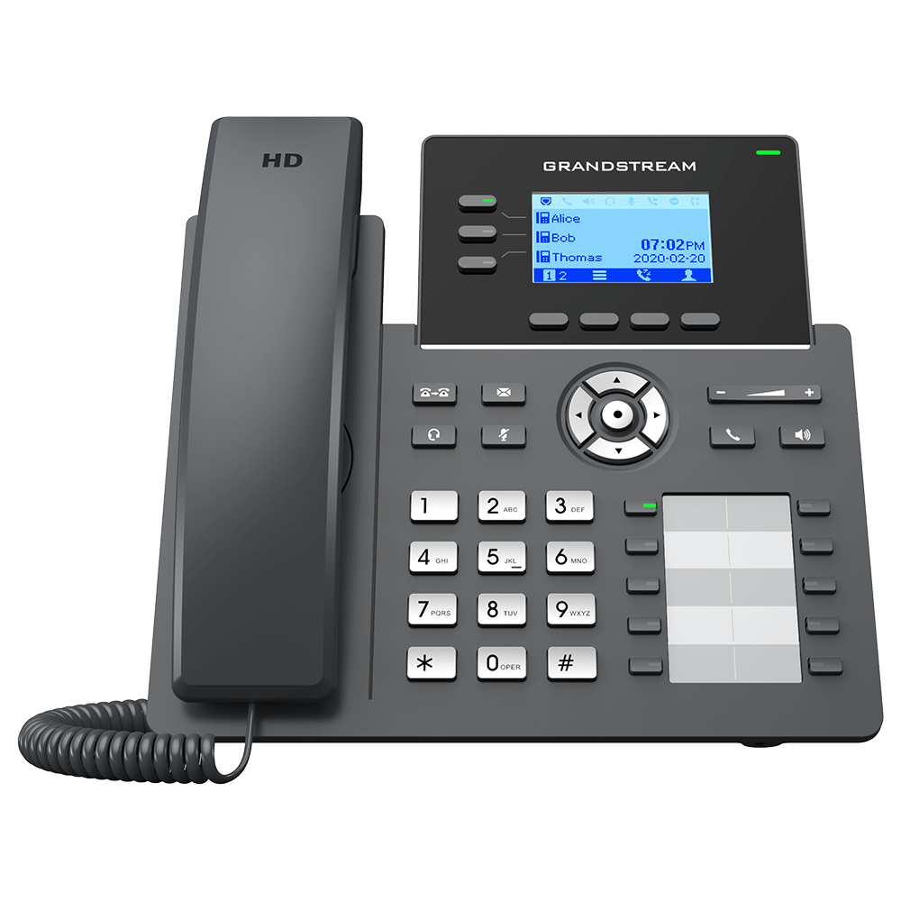 Grandstream GRP2604 Teléfono IP SIP HD 3 líneas Giga
