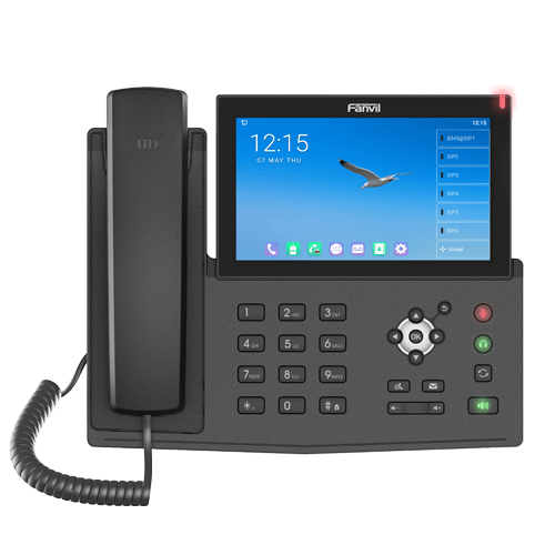[X7A] Fanvil X7A Teléfono empresarial Pantalla táctil de 7'' 20 líneas SIP Teclas 112DSS Soporte Opus Bluetooth integrado Wi-Fi integrado (2.4G / 5G)