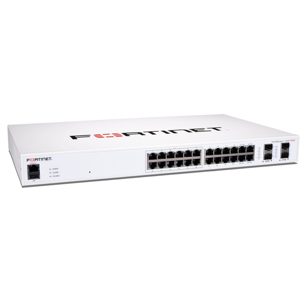 [FS-124F-POE] Fortinet FS-124F-POE Switch FortiSwitch 124F-POE administrable PoE+