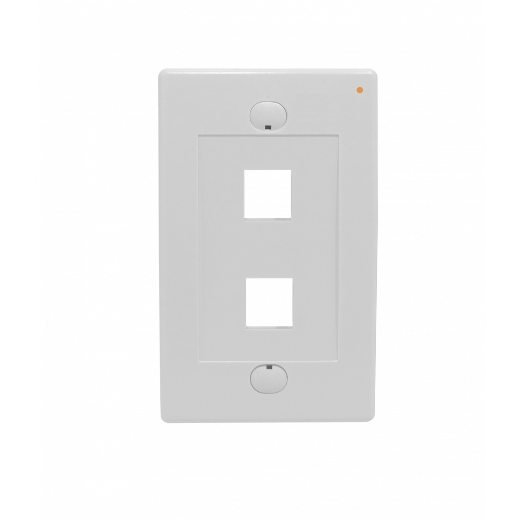 [FP2WL] Linkmade Blanco 2-Keystone Vertical Faceplate 70x114mm