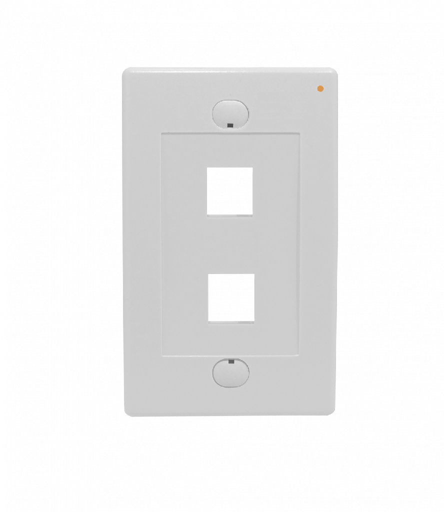 Linkmade Blanco 2-Keystone Vertical Faceplate 70x114mm