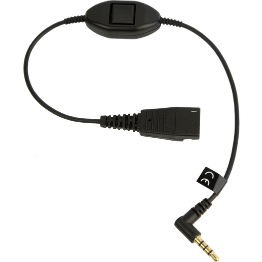 [8800-00-103] Jabra Cord QD a conector de 3,5 mm con botón de respuesta / finalización para smartphones